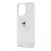Karl Lagerfeld IML Choupette MagSafe Case - дизайнерски силиконов кейс с MagSafe за iPhone 15 Pro (прозрачен) 5