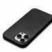 iCarer Leather Oil Wax MagSafe Case - кожен (естествена кожа) кейс с MagSafe за iPhone 15 Pro Max (черен) 10