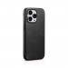 iCarer Leather Oil Wax MagSafe Case - кожен (естествена кожа) кейс с MagSafe за iPhone 15 Pro Max (черен) 8