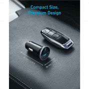 Anker 323 Car Charger 52.5W - зарядно за кола с USB-A и USB-C изходи с технология за бързо зареждане (черен)  5