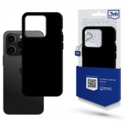 3MK Matt Case - силиконов (TPU) калъф за iPhone 15 Pro Max (черен)
