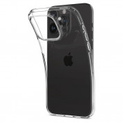 Spigen Crystal Flex Case - тънък качествен силиконов (TPU) калъф за iPhone 15 Pro (прозрачен)  5