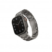 Uniq Osta Adjustable Stainless Steel Band - стоманена каишка за Apple Watch 42мм, 44мм, 45мм, Ultra 49мм (сребрист)
