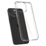 Spigen Crystal Hybrid Case - хибриден кейс с висока степен на защита за iPhone 15 Pro (прозрачен)	 5