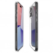 Spigen Crystal Hybrid Case - хибриден кейс с висока степен на защита за iPhone 15 Pro (прозрачен)	 8
