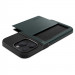 Spigen Slim Armor CS Case - хибриден кейс с отделение за кр. карти и най-висока степен на защита за iPhone 15 Pro Max (зелен) 7