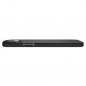 Spigen Thin Fit Case - качествен тънък матиран кейс за iPhone 15 Plus (черен) 10