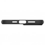 Spigen Thin Fit Case - качествен тънък матиран кейс за iPhone 15 Plus (черен) 5