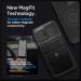 Spigen Optik Armor MagFit MagSafe Case - тънък качествен силиконов (TPU) калъф с капак за камерата с MagSafe за iPhone 15 Pro (черен) 17