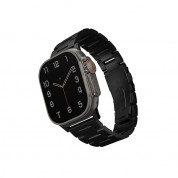 Uniq Osta Adjustable Stainless Steel Band - стоманена каишка за Apple Watch 42мм, 44мм, 45мм, Ultra 49мм (черен)