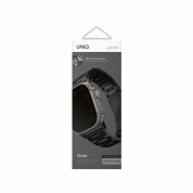Uniq Osta Adjustable Stainless Steel Band - стоманена каишка за Apple Watch 42мм, 44мм, 45мм, Ultra 49мм (черен) 3