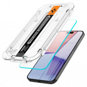 Spigen Glas.tR EZ Fit Tempered Glass 2 Pack - 2 броя стъклени защитни покрития за дисплея на iPhone 15 Pro Max (прозрачен) 2