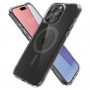 Spigen Ultra Hybrid MagSafe Case - хибриден кейс с висока степен на защита с MagSafe за iPhone 15 Pro Max (прозрачен-графит)  1