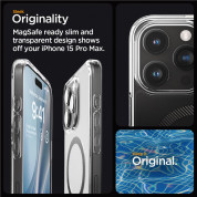 Spigen Ultra Hybrid MagSafe Case - хибриден кейс с висока степен на защита с MagSafe за iPhone 15 Pro Max (прозрачен-карбонов)  9