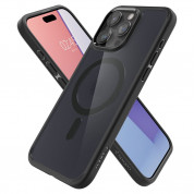 Spigen Ultra Hybrid MagSafe Case - хибриден кейс с висока степен на защита с MagSafe за iPhone 15 Pro Max (черен-прозрачен)  7