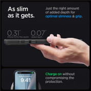 Spigen Ultra Hybrid MagSafe Case - хибриден кейс с висока степен на защита с MagSafe за iPhone 15 Pro Max (черен-прозрачен)  12