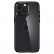 Spigen Ultra Hybrid MagSafe Case - хибриден кейс с висока степен на защита с MagSafe за iPhone 15 Pro Max (черен-прозрачен)  1