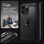 Spigen Tough Armor MagSafe Case - хибриден кейс с най-висока степен на защита с MagSafe за iPhone 15 Pro Max (черен) 12