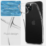Spigen Liquid Crystal Case - тънък силиконов (TPU) калъф за iPhone 15 Plus (прозрачен)  11