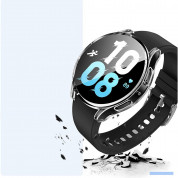 Tech-Protect Defense 360 Case - качествен твърд кейс с вграден стъклен протектор за дисплея на Samsung Galaxy Watch 6 44мм (черен) 1