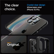 Spigen Ultra Hybrid Case - хибриден кейс с висока степен на защита за iPhone 15 Pro (черен-прозрачен) 10