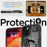 Spigen Ultra Hybrid MagSafe Zero One Case - хибриден кейс с висока степен на защита с MagSafe за iPhone 15 (прозрачен-черен)  10