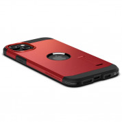 Spigen Tough Armor MagSafe Case - хибриден кейс с най-висока степен на защита с MagSafe за iPhone 15 (червен) 9