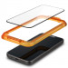 Spigen Glas.tR Align Master Full Cover Tempered Glass 2 Pack - 2 броя стъклени защитни покрития за целия дисплей на iPhone 15 Pro Max (черен-прозрачен) 5