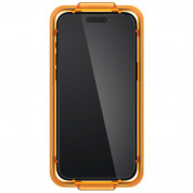 Spigen Glass.tR Align Master Full Cover Tempered Glass 2 Pack - 2 броя стъклени защитни покрития за целия дисплей на iPhone 15 Pro Max (черен-прозрачен) 1