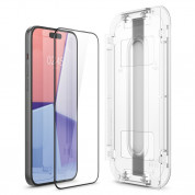 Spigen Glas.tR EZ Fit Tempered Glass 2 Pack - 2 броя стъклени защитни покрития за дисплея на iPhone 15 (черен-прозрачен) 3
