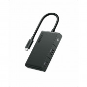 Anker 332 5-in-1 USB-C Hub - мултифункционален USB-C хъб за свързване на допълнителна периферия (черен) 