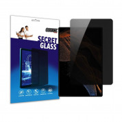 GrizzGlass SecretGlass Privacy Tempered Glass Protector - калено стъклено защитно покритие с определен ъгъл на виждане за дисплея на Samsung Galaxy Tab S9 (прозрачен)