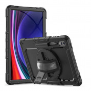 Tech-Protect Solid 360 Case - удароустойчив хибриден кейс за Samsung Galaxy Tab S8 Ultra (2022), Tab S9 Ultra (2023) (черен)