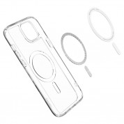 Spigen Crystal Hybrid MagSafe Case - хибриден кейс с висока степен на защита за iPhone 15 (прозрачен)	 6