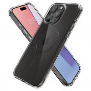 Spigen Ultra Hybrid MagSafe Case - хибриден кейс с висока степен на защита с MagSafe за iPhone 15 Pro (прозрачен-карбонов)  7