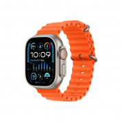 Apple Watch Ultra 2 Cellular, 49mm Titanium Case with Orange Ocean Band - умен часовник от Apple 