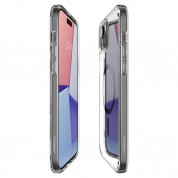 Spigen Ultra Hybrid MagSafe Case - хибриден кейс с висока степен на защита с MagSafe за iPhone 15 (прозрачен-карбонов)  7