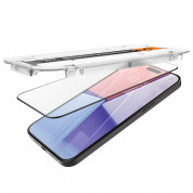Spigen Glas.tR EZ Fit Full Cover Tempered Glass - стъклено защитно покритие за дисплея на iPhone 15 (черен-прозрачен) 5