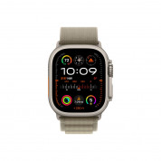 Apple Watch Ultra 2 Cellular, 49mm Titanium Case with Olive Alpine Loop Medium - умен часовник от Apple  1