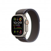 Apple Watch Ultra 2 Cellular, 49mm Titanium Case with Blue/Black Trail Loop S/M - умен часовник от Apple 