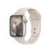 Apple Watch Series 9 GPS, 41mm Starlight Aluminium Case with Starlight Sport Band S/M - умен часовник от Apple  1