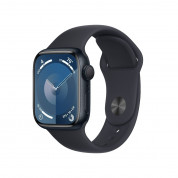 Apple Watch Series 9 GPS, 41mm Midnight Aluminium Case with Midnight Sport Band S/M - умен часовник от Apple 