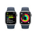 Apple Watch Series 9 GPS, 41mm Silver Aluminium Case with Blue Sport Band M/L - умен часовник от Apple  3