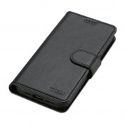 Tech-Protect Wallet Leather MagSafe Flip Case - кожен калъф, тип портфейл с отделящ се кейс с MagSafe за iPhone 15 Plus (черен) 1