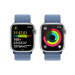 Apple Watch Series 9 GPS, 41mm Silver Aluminium Case with Blue Sport Loop - умен часовник от Apple  3