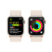 Apple Watch Series 9 Cellular, 41mm Starlight Aluminium Case with Starlight Sport Loop - умен часовник от Apple  3