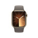 Apple Watch Series 9 Cellular, 41mm Gold Stainless Steel Case with Clay Sport Band M/L - умен часовник от Apple  2