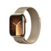Apple Watch Series 9 Cellular, 41mm Gold Stainless Steel Case with Gold Milanese Loop - умен часовник от Apple  1