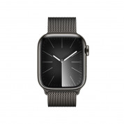 Apple Watch Series 9 Cellular, 41mm Graphite Stainless Steel Case with Silver Graphite Loop 1