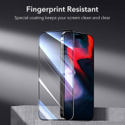 ESR 3D Full Cover Tempered Glass 2 Pack - 2 броя калени стъклени защитни покрития за дисплея на iPhone 15 Pro Max (черен-прозрачен) 8